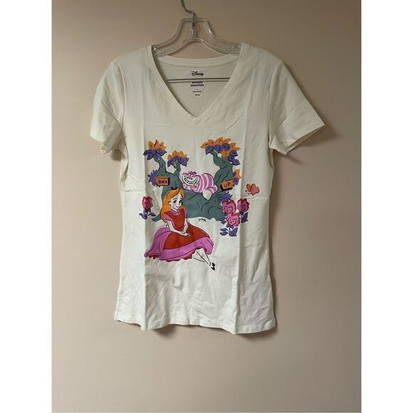 NWOT Disney X Amazon Essentials Alice in Wonderland Short Sleeve T-Shirt Size S - Picture 1 of 4